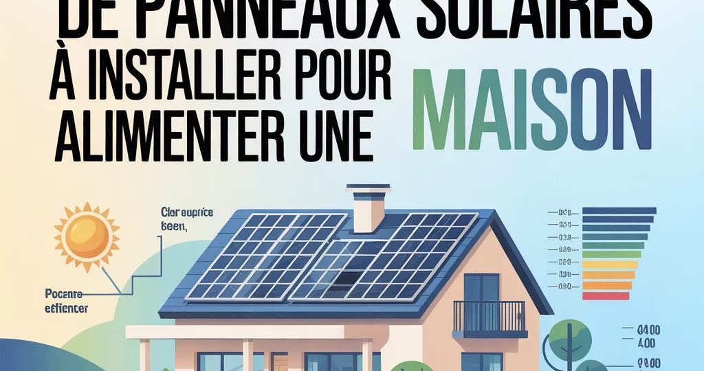 Calculer le nombre de panneaux solaires à installer pour alimenter une maison