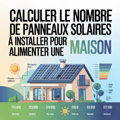 Calculer le nombre de panneaux solaires à installer pour alimenter une maison
