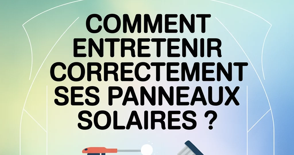 Comment entretenir correctement ses panneaux solaires ?