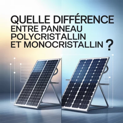 Quelle différence entre panneau polycristallin et monocristallin ?