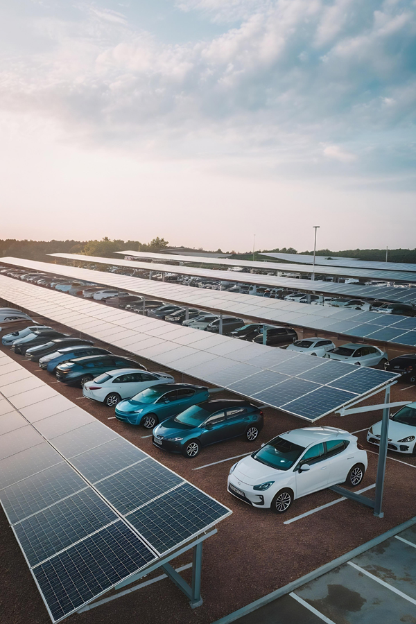 Les panneaux photovoltaïques pour l'Industrie automobiles