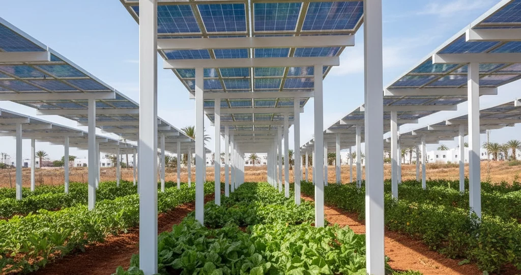 Agrivoltaïsme en Tunisie : quand agriculture et solaire vont main dans la main