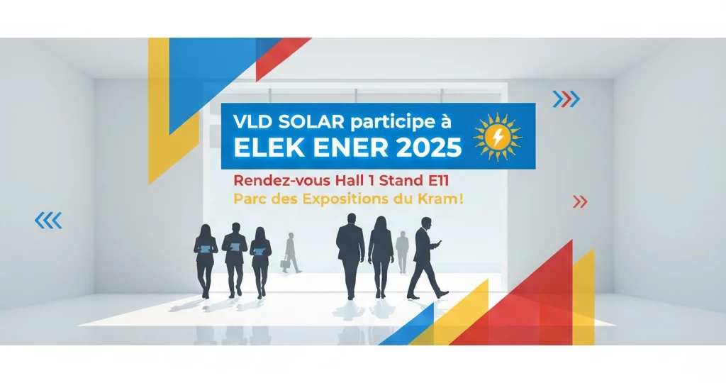 VLD SOLAR participe à ELEK ENER 2025 : Rendez-vous Hall 1 Stand E11 au Parc des Expositions du Kram !