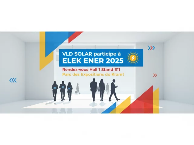 VLD SOLAR participe à ELEK ENER 2025 : Rendez-vous Hall 1 Stand E11 au Parc des Expositions du Kram !