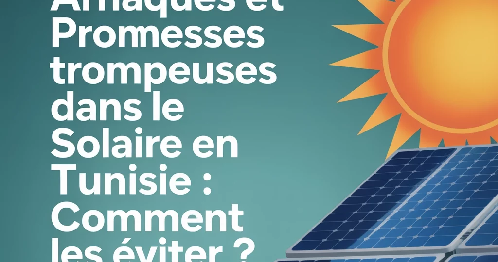 Arnaques et promesses trompeuses dans le solaire en Tunisie : comment les éviter ?