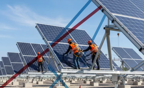 Installation photovoltaïque à Gabès avec des panneaux bifaciaux LONGi Hi-MO 7 620W