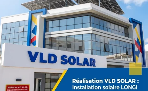 Réalisation VLD SOLAR : Installation solaire LONGI sur le laboratoire médical de Mme Mouna Bouktif