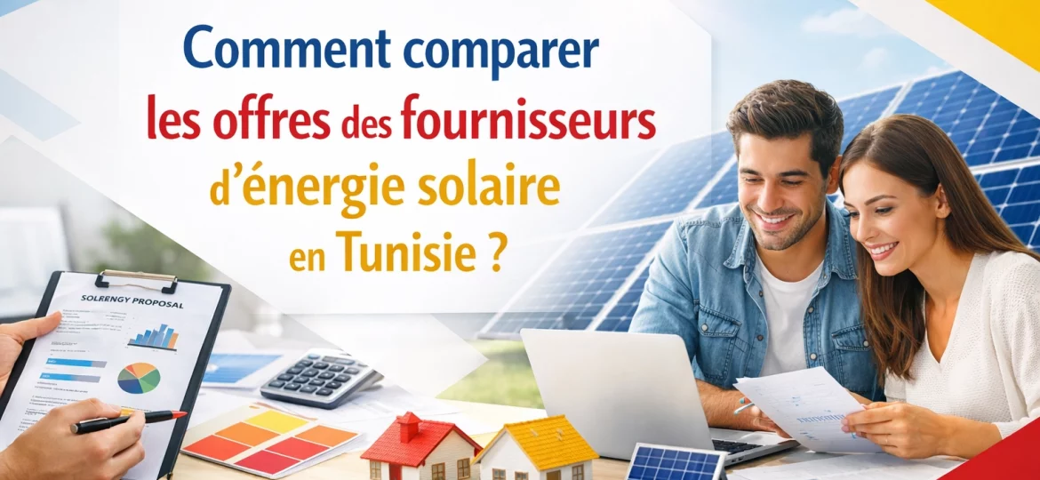 Comment comparer les offres des fournisseurs d'énergie solaire en Tunisie ?