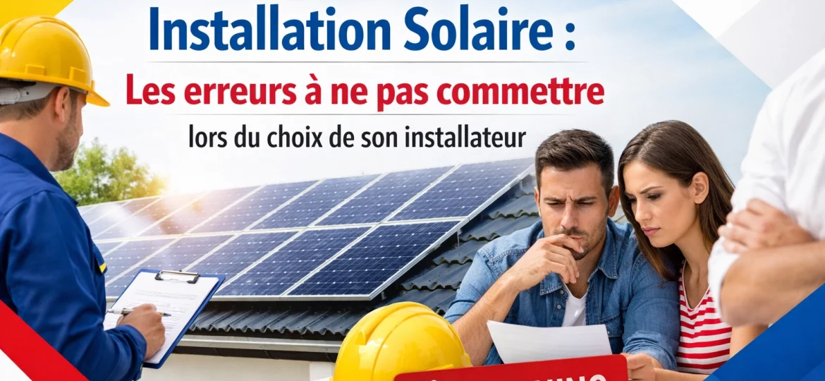 Installation Solaire : Les erreurs à ne pas commettre lors du choix de son installateur