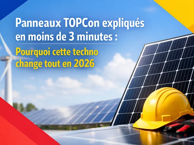Panneaux TOPCon expliqués en moins de 3 minutes : Pourquoi cette techno change tout en 2026