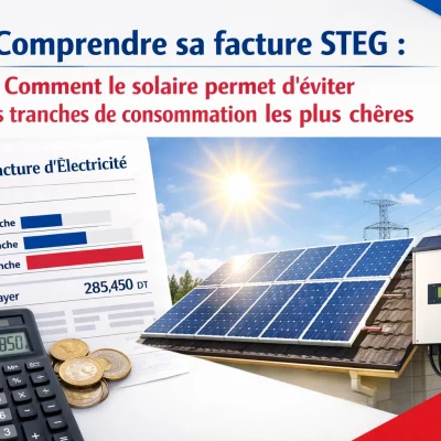 Comprendre sa facture STEG : Comment le solaire permet d'éviter les tranches de consommation les plus chères