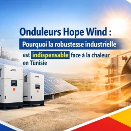 Onduleurs Hope Wind : Pourquoi la robustesse industrielle est indispensable face à la chaleur en Tunisie