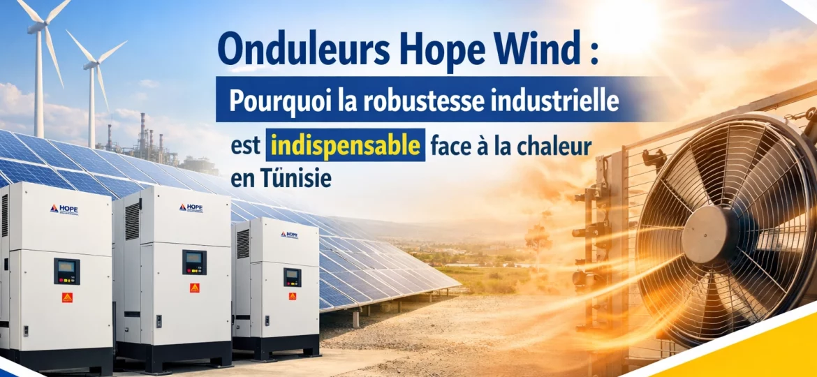 Onduleurs Hope Wind : Pourquoi la robustesse industrielle est indispensable face à la chaleur en Tunisie