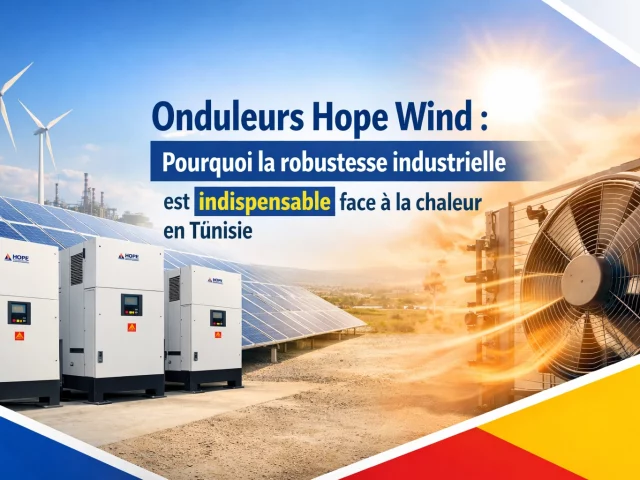 Onduleurs Hope Wind : Pourquoi la robustesse industrielle est indispensable face à la chaleur en Tunisie