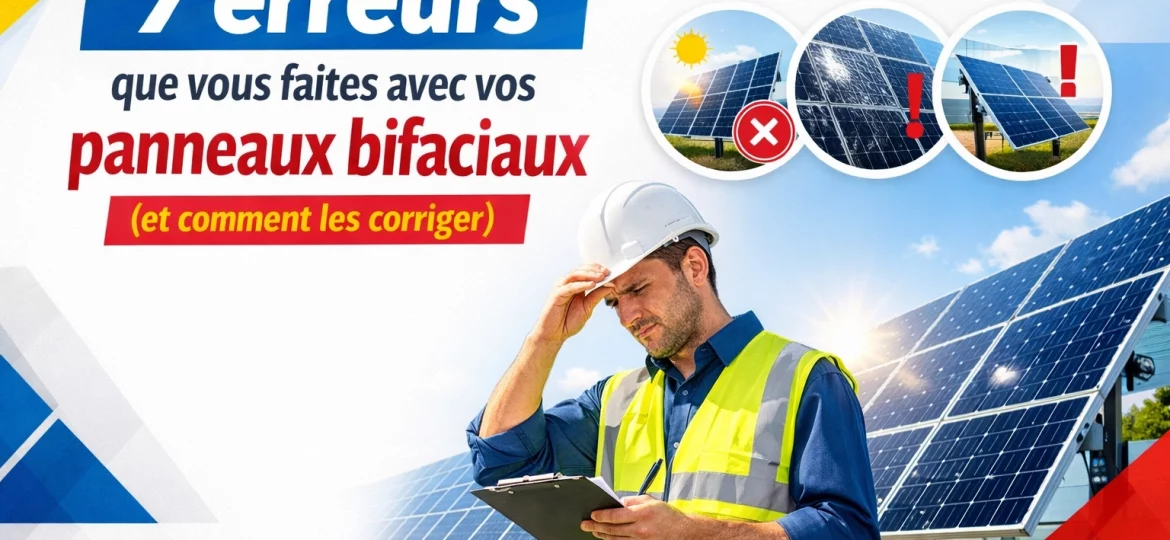 7 erreurs que vous faites avec vos panneaux bifaciaux (et comment les corriger)