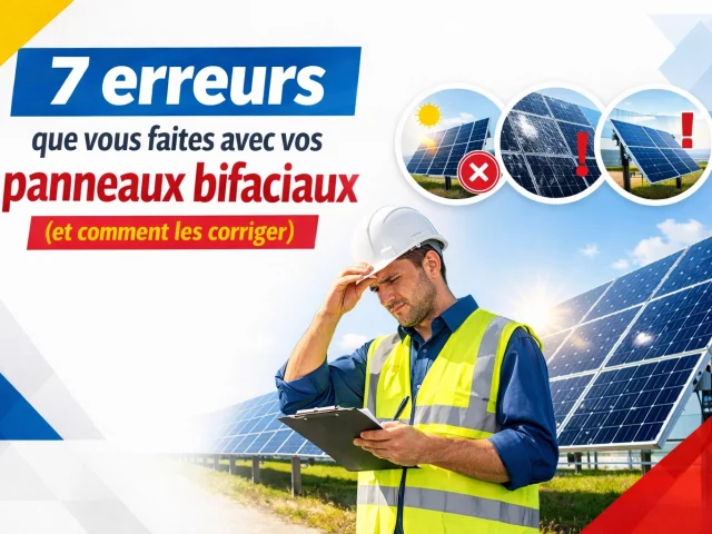 7 erreurs que vous faites avec vos panneaux bifaciaux (et comment les corriger)
