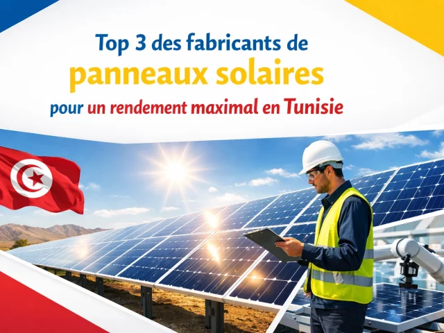 Top 3 fabricants de panneaux solaires pour un rendement maximal en Tunisie