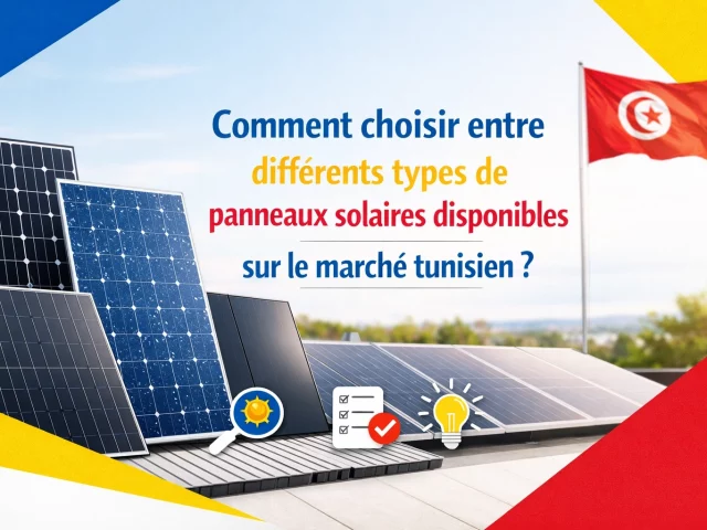 Comment choisir entre différents types de panneaux solaires disponibles sur le marché tunisien ?