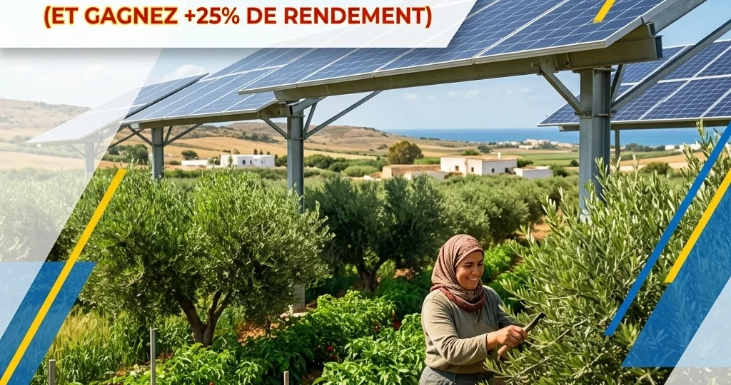 Agrivoltaïsme en Tunisie : Produisez de l'énergie sans sacrifier vos récoltes (et gagnez +25% de rendement)