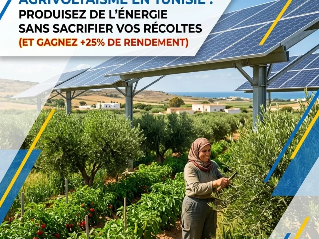 Agrivoltaïsme en Tunisie : Produisez de l'énergie sans sacrifier vos récoltes (et gagnez +25% de rendement)